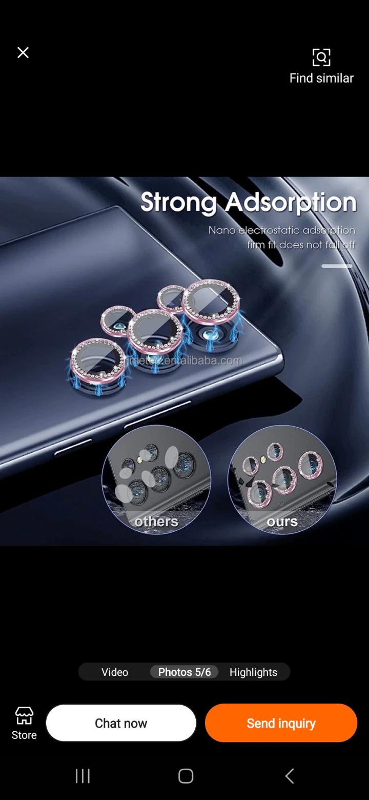HOTNEWBLING!diamond lens protector film camera tempered glass for samsung