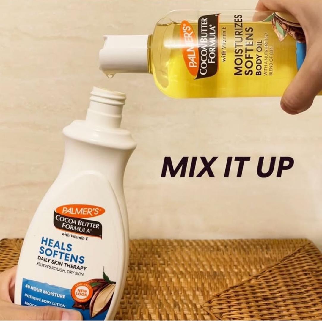 Palmer's Cocoa Butter Formula Moisturizing Body Oil, enriched with Vitamin E.