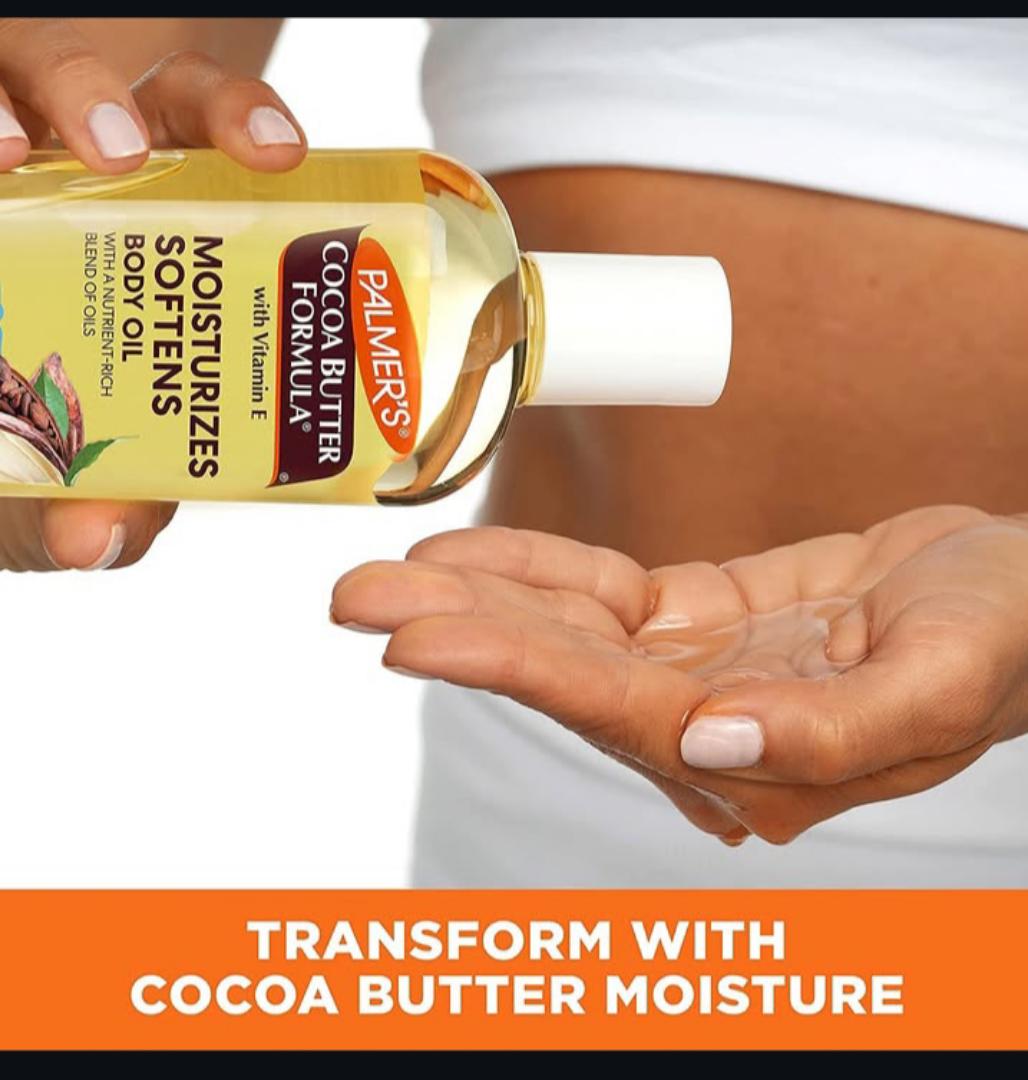 Palmer's Cocoa Butter Formula Moisturizing Body Oil, enriched with Vitamin E.
