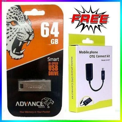 Advance 64gb/64 GB Flash Disk Standard - Free Otg For Hp/SanDisk/Samsung FlashDisk