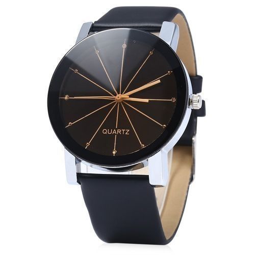 2Pcs/set Fashion luxury couple wrist watches simple spot meridian ray watch for man and women leather casual student quartz watchs valentine's day gift for lovers
