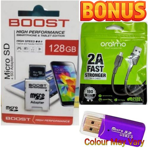 BEST Smart Phone Memory Card 128GB, 128 GB For Infinix, Samsung, Tecno & Xiaomi Phones +GIFTS