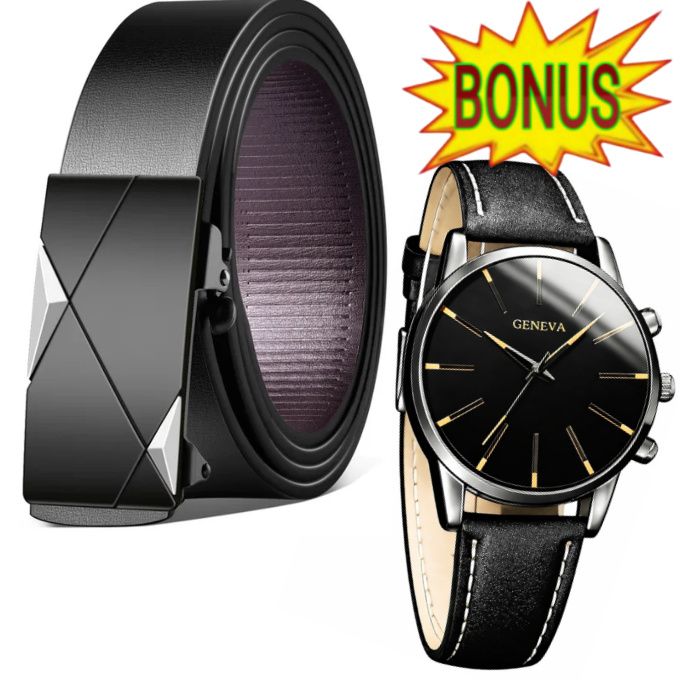 Men's Official Wear MEN'S BELTS // Belt For Well Fitting Khaki Trousers, Jeans,Suits & Shorts + Multi-Device Compatible Foldable Bluetooth Headphones // Durable Foldable Wireless Bluetooth Headset