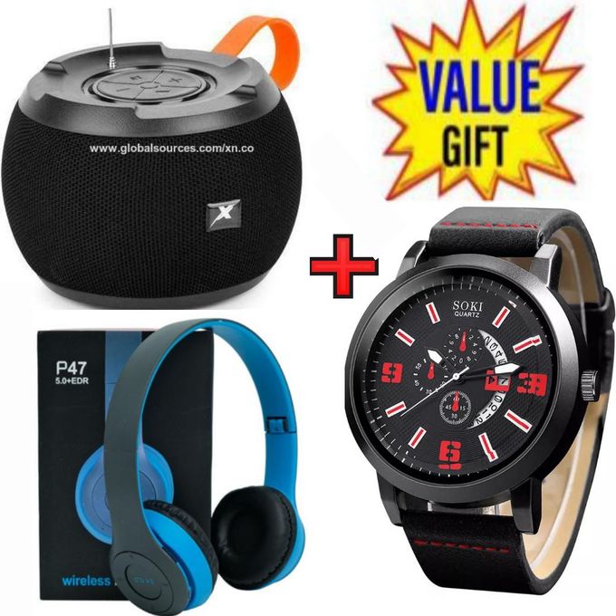 Share this product



C15 BEST BLUETOOTH SPEAKER// Superbass Bt Speaker// WIRELESS BLUETOOTH Speaker BT/USB/TF/DC5V/AUX SUPERBASS+LUXURY WATCH+ P47 HEADPHONES