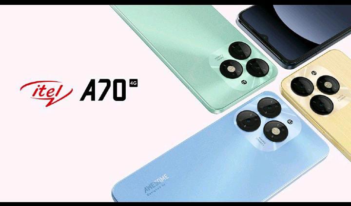 Itel A70 8GB (3+5) + 128GB Storage 6.6" screen 4G Network phone Dual sim 13MP Camera 5000mAh Battery fingerprint unlock smartphones