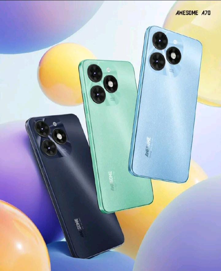 Itel A70 8GB (3+5) + 128GB Storage 6.6" screen 4G Network phone Dual sim 13MP Camera 5000mAh Battery fingerprint unlock smartphones