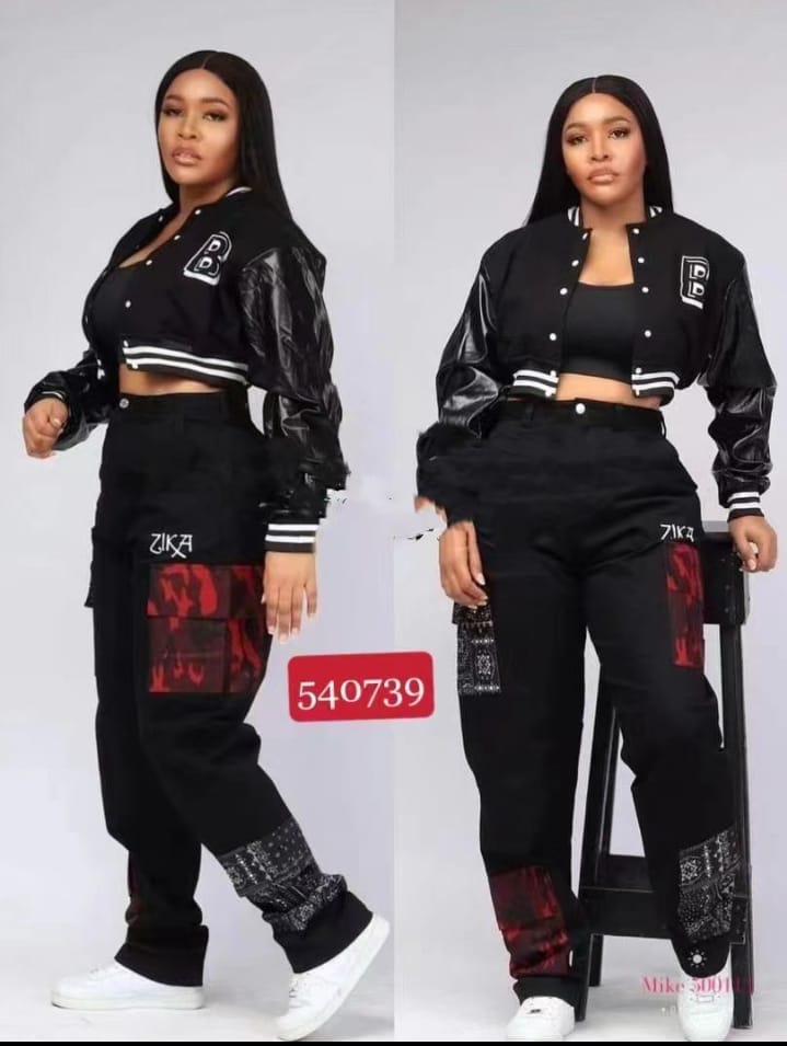 Elegant and classic ladies trousers and jacket