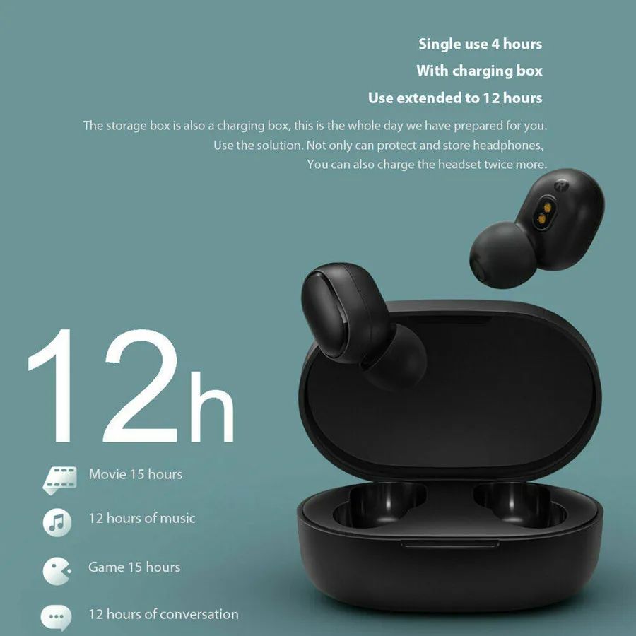 JBL TWS 5.0 Wireless Earphones Earbuds Bluetooth Waterproof Stereo Earbuds headset Micophone for phones samsung huawei up to 5 hours per Charge