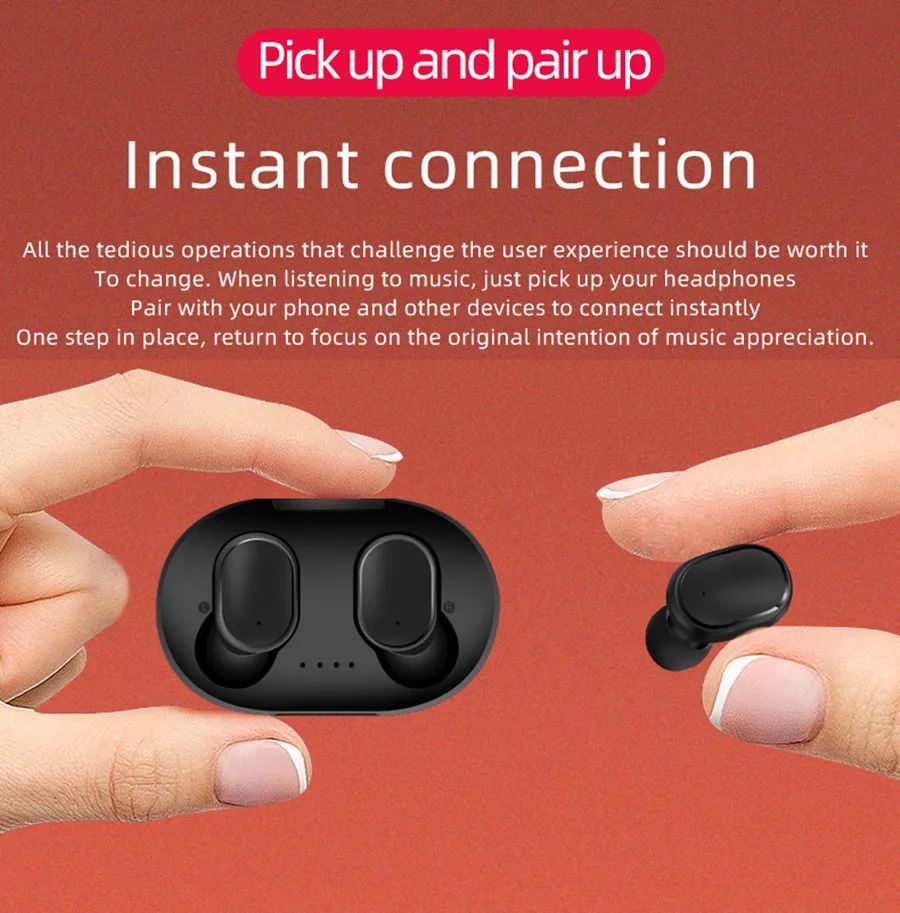 JBL TWS 5.0 Wireless Earphones Earbuds Bluetooth Waterproof Stereo Earbuds headset Micophone for phones samsung huawei up to 5 hours per Charge