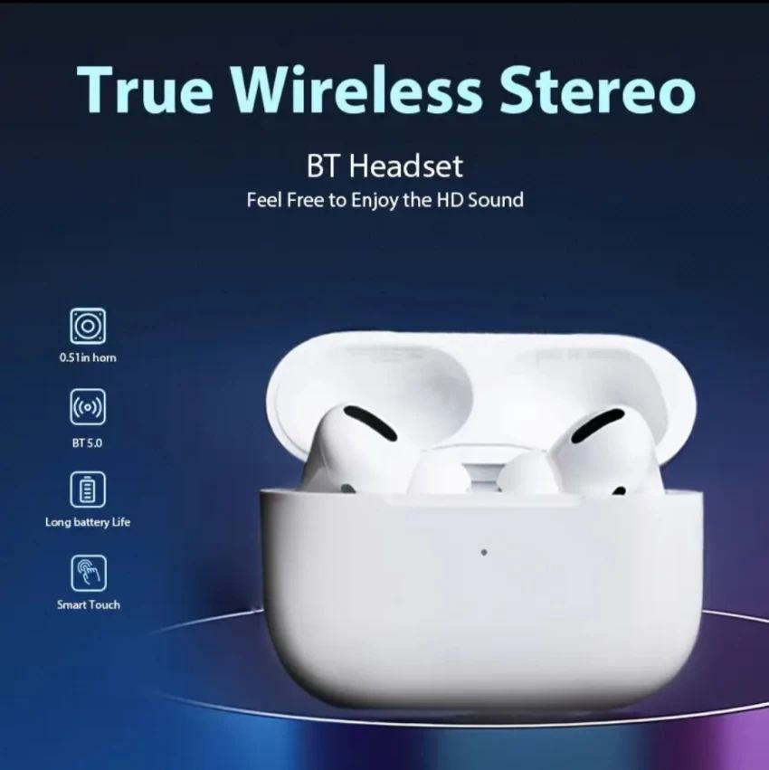 TWS Pro 5s Earphone Wireless Bluetooth 5.0 Headset -Earbuds Bluetooth 5.0 2.4GHZ 15-25M range Play time 5-6hours earphones