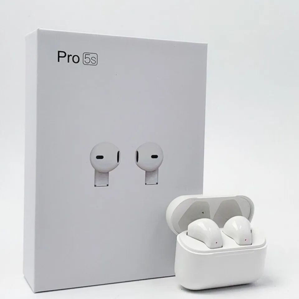 TWS Pro 5s Earphone Wireless Bluetooth 5.0 Headset -Earbuds Bluetooth 5.0 2.4GHZ 15-25M range Play time 5-6hours earphones