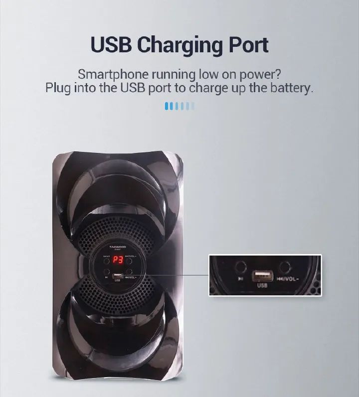 Brand NewTagwood 631F 3.1CH Woofer Subwoofer Bluetooth Cinema Home theater System Bluetooth Hi-Fi Speaker Speaker System