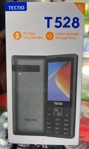 Original Tecno T528 16MB ROM / 8MB RAM 2500mAh Battery FM Radio Dual SIM feature phone kabambe