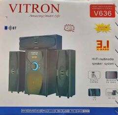Brand New Vitron V636 3.1CH Woofer Multimeedia Bluetooth Woofer Multimedia X-Bass Speaker System Home Theatre System AC/DC Subwoofer Bluetooth Woofer USB/SD/FM Home Audio System with
