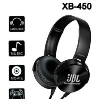 Brand New JBL Tune XB450BT Wireless On-Ear Headphones with Purebass Sound Hands free calls Foldable design light weight earphones