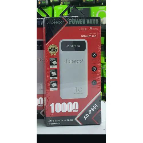 Aldeepo 30000mAh 20000mAh 10000mAh Power Bank Digital display powerbank LED Light Fast charging original portable Same time 4 device charging 4 cable Smartphone iphone power bank Random colour
