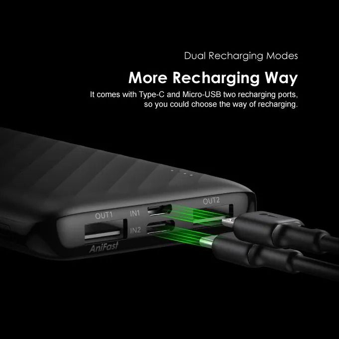Oraimo Power Bank 10000mAh  OPB P118D 12W Power Bank 2.4A 10000 mAh Powerbank OPB P118D, fast charging Phone Smartphone Power Bank Slim and Portable