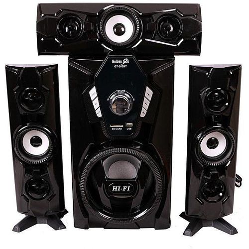 Golden Tech GT-265BT 3.1CH Subwoofer Hi-Fi Woofer 10000W P.M.P.O Home Theatre Speaker system AC/DC FM Woofer Multimedia Speaker system