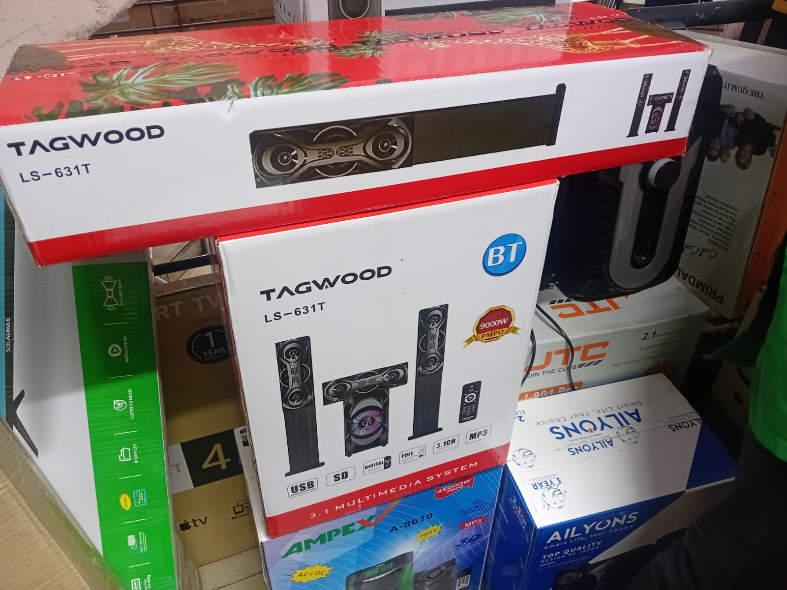 New Arrival Tagwood 631T 3.1CH Woofer Subwoofer Bluetooth |USB|AUX|SD CARD Cinema Home theater System Bluetooth Hi-Fi Speaker Tall Boy Sound bar Speaker System