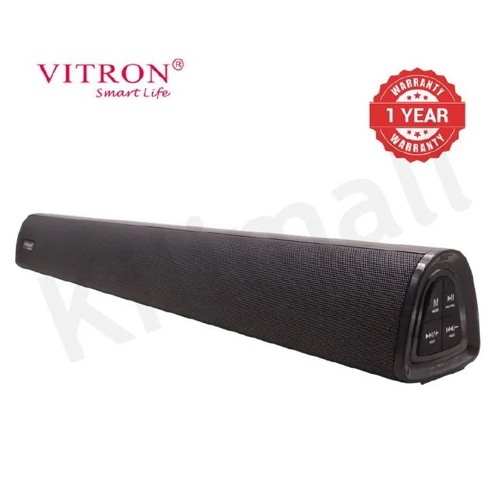 Vitron 6000W 2.1CH V51SB Wired Soundbar System with AUX USB Bluetooth Speaker System Home Audio Rich Bass