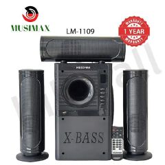 MUSIMAX LM-1109 Woofer 3.1CH Bluetooth Woofer Home Theater System Speaker Systems Subwoofer USB/SD/FM Home Audio System with Remote Control 12000W PMPO