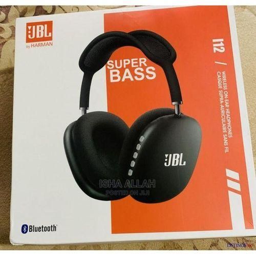JBL Tune i12 Wireless Headset – Super Bass Wireless Bluetooth Headphones With Microphone and Noise Cancellation Gaming Headset Stereo HiFi Earphones- Random color of navy blue and black