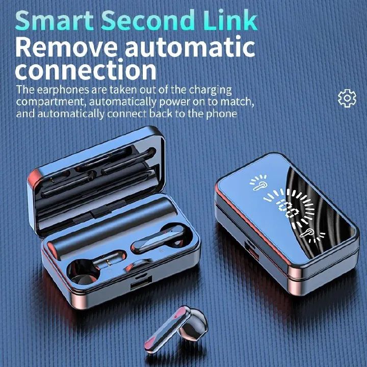 S20 Wireless Earpods TWS Earphones Business Bluetooth Noise Cancelling Earpods LED Power Digital Display 5.3 Comfortable to the ear Sports Hanging Ear Touch Earphone earbuds Waterproof IPX5 S20