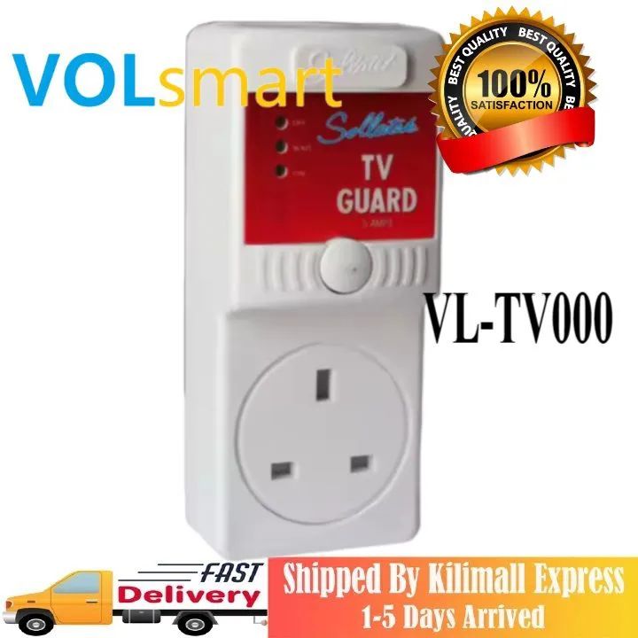 TV Guard/DVD Guard - White Fridge Guard FK 13A Fridge Guard Electronics Blue Low Voltage Stabilizer Default Surge Protector Voltage Protector for Home Appliances High