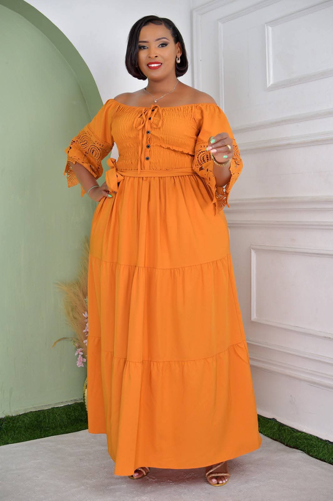 Ladies Casual Maxi Dress Free Size Pregnant Friendly- Women Sexy Maxy Dress