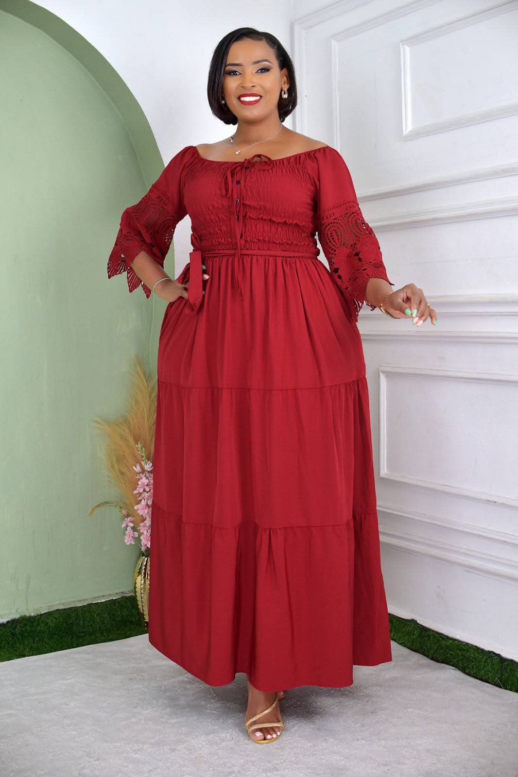 Ladies Casual Maxi Dress Free Size Pregnant Friendly- Women Sexy Maxy Dress