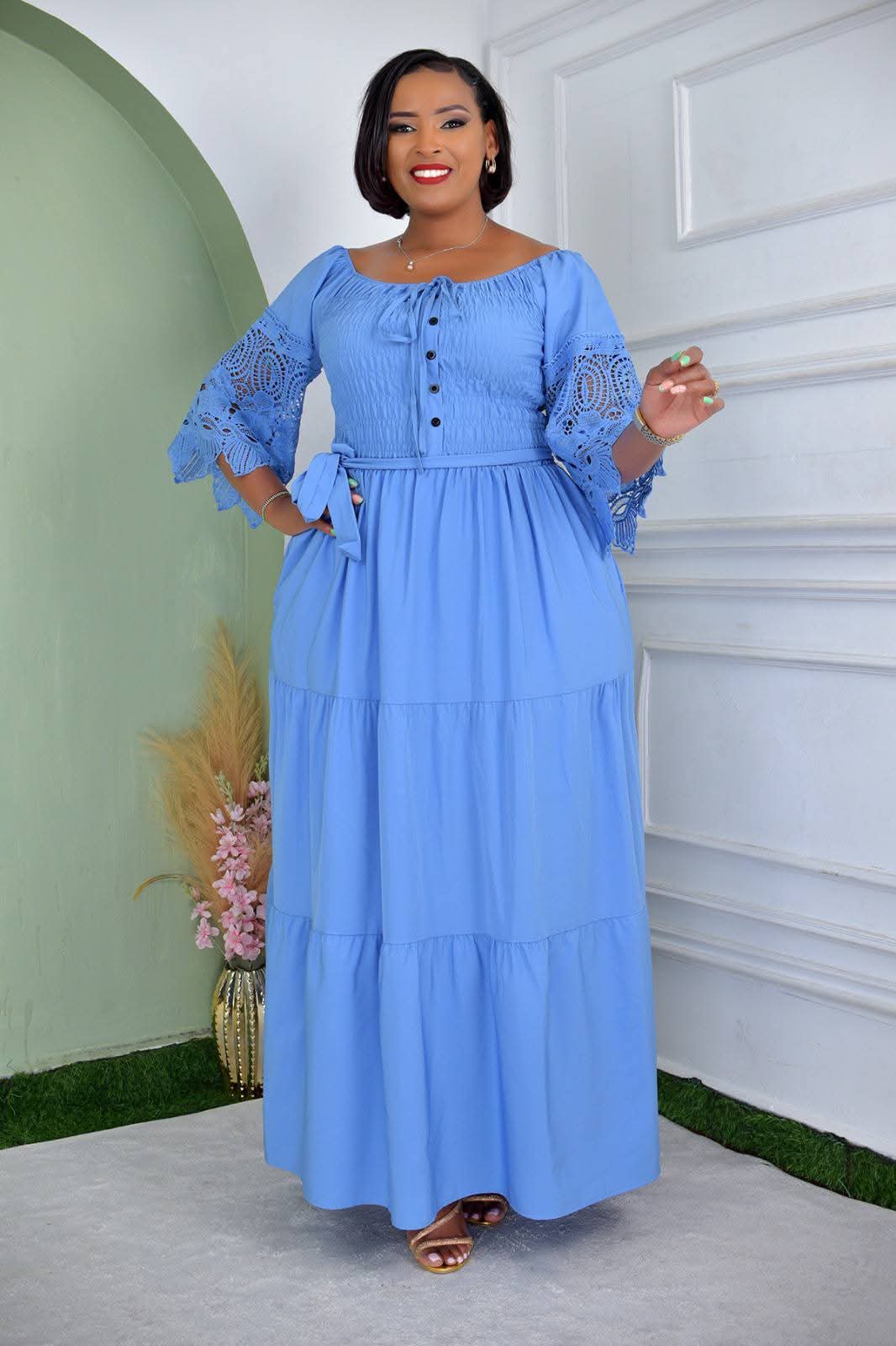 Ladies Casual Maxi Dress Free Size Pregnant Friendly- Women Sexy Maxy Dress