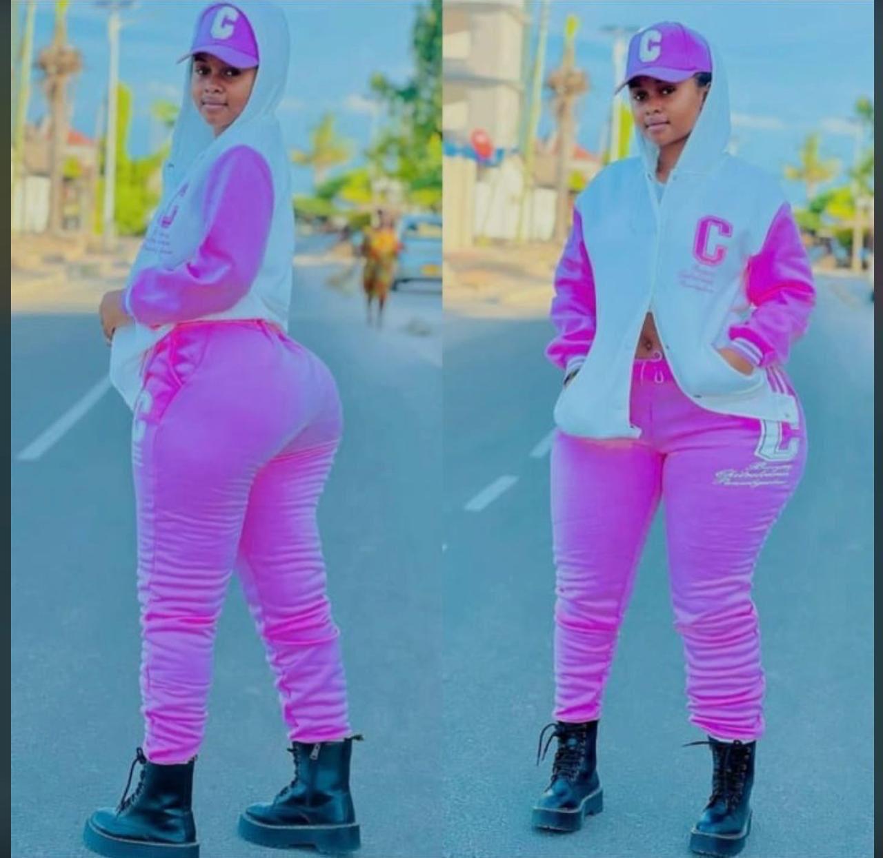 Track suits ,Fleece Sweat Pants Women Autumn Winter Sexy High Waist Trousers With Trousers &amp; Leggings