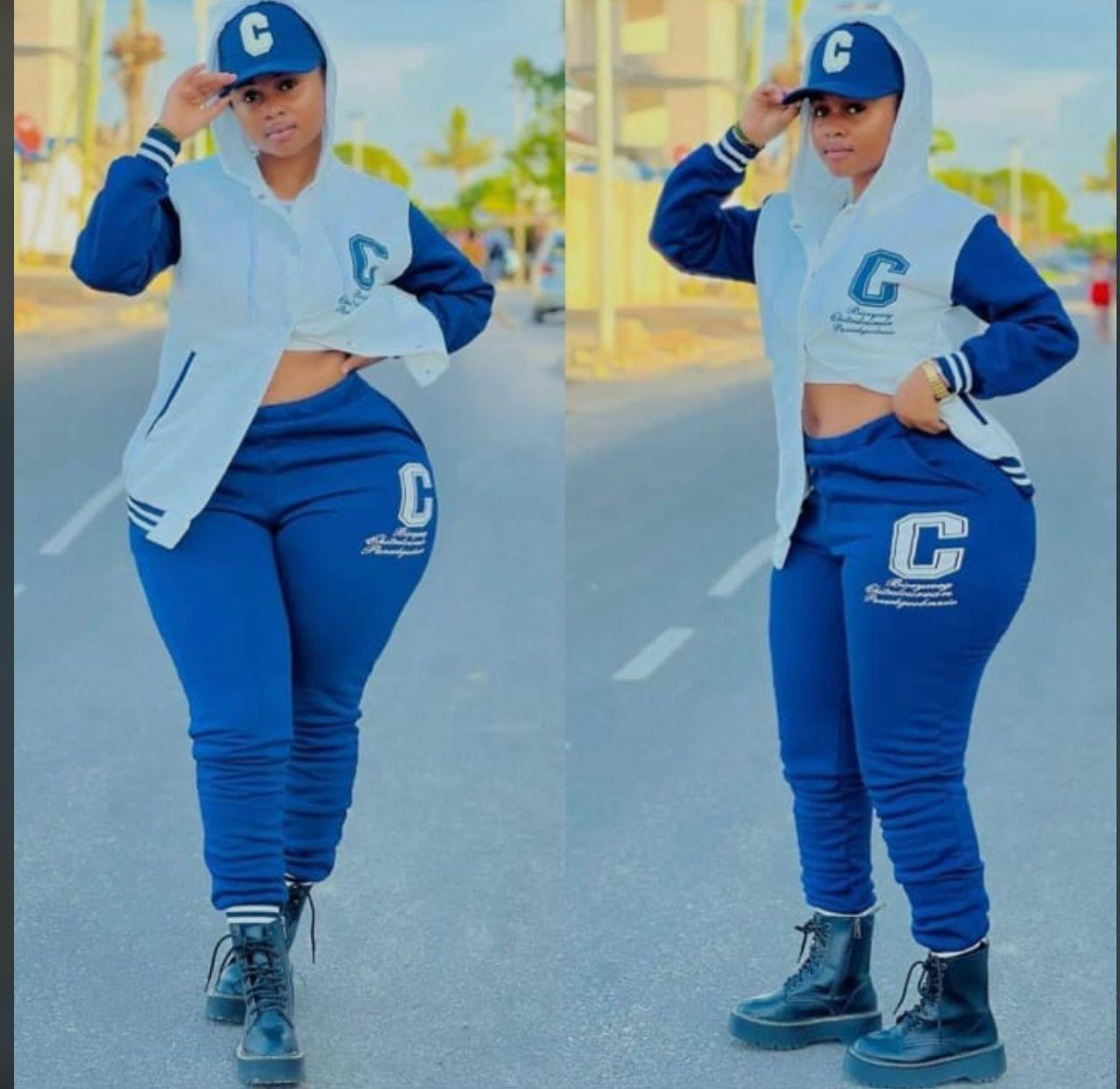 Track suits ,Fleece Sweat Pants Women Autumn Winter Sexy High Waist Trousers With Trousers &amp; Leggings