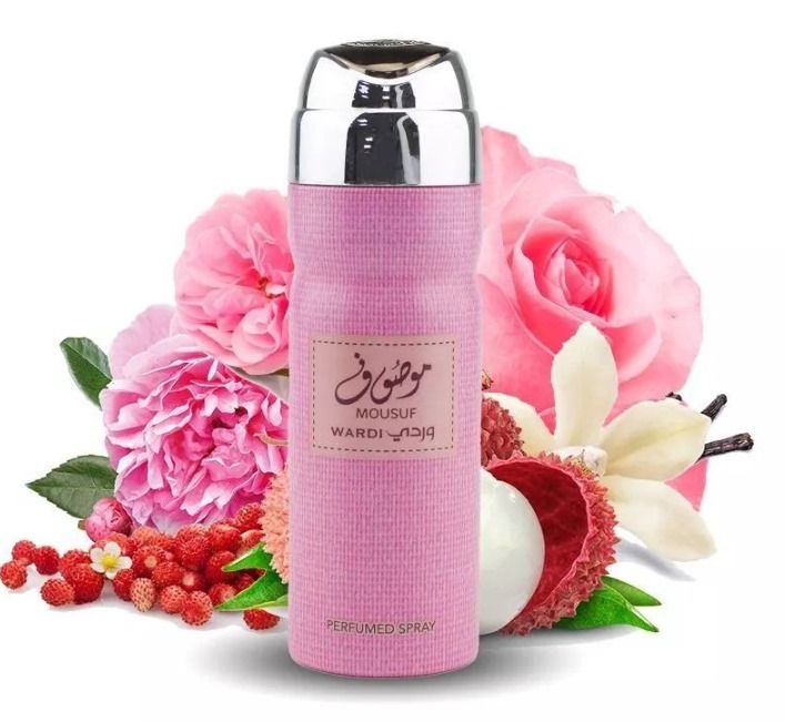 OFFER! Mousuf Wardi Body Spray by Ard Al Zaafaran – Refreshing and Long-Lasting Fragrance, 200ml (UAE)