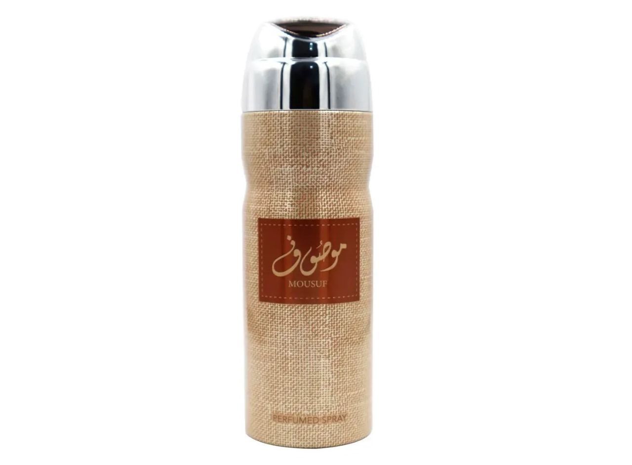 OFFER! Mousuf Brown Arabic Perfumed Body Spray – Unisex Long-Lasting Deodorant, 200ml (UAE)