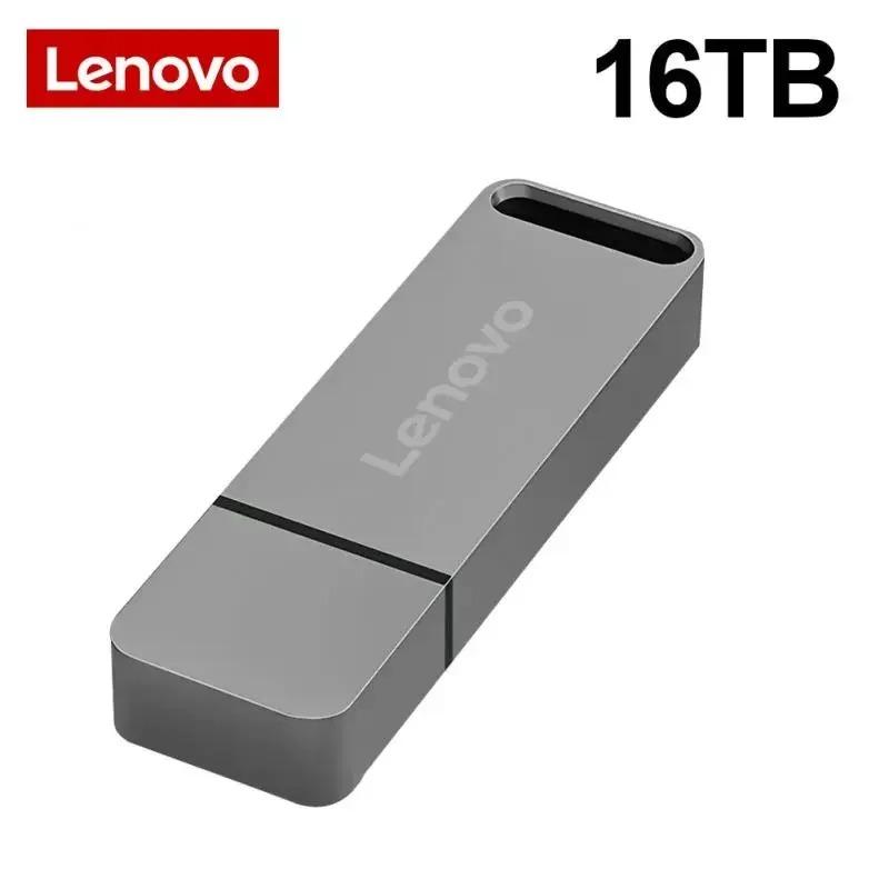 Elegant Design Lenovo 16 Terabyte( 15,625GB Usable Space) USB 3.1 Metal Pendrive – High-Capacity, Ultra-Fast Storage Flash Drive