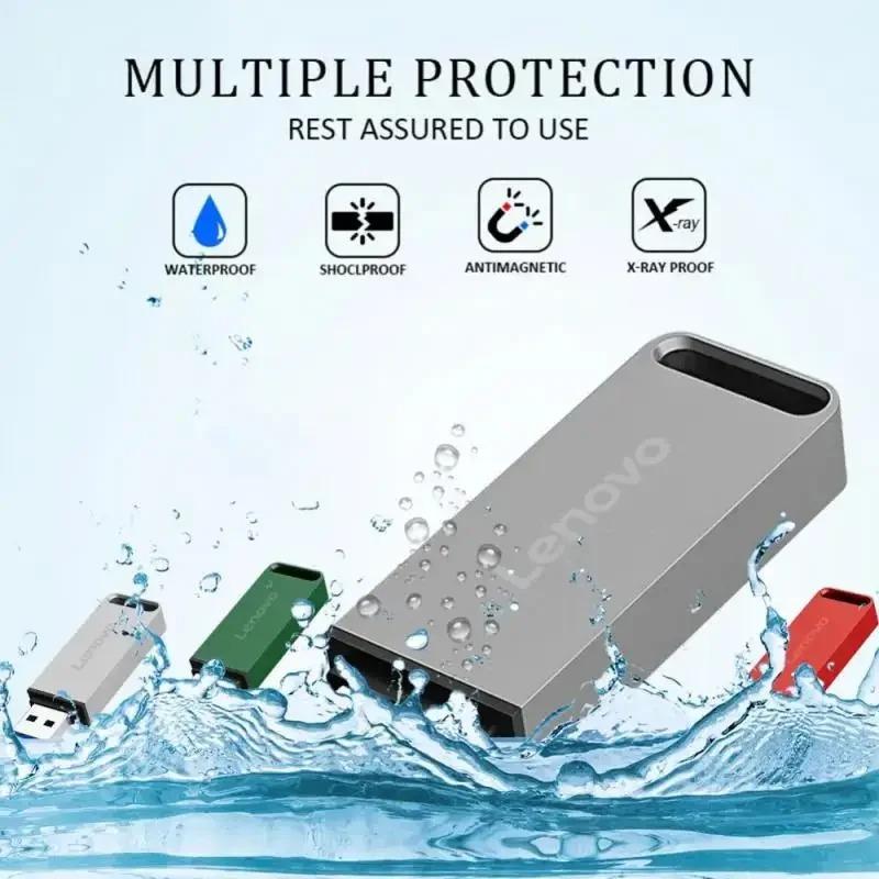 Elegant Design Lenovo 16 Terabyte( 15,625GB Usable Space) USB 3.1 Metal Pendrive – High-Capacity, Ultra-Fast Storage Flash Drive