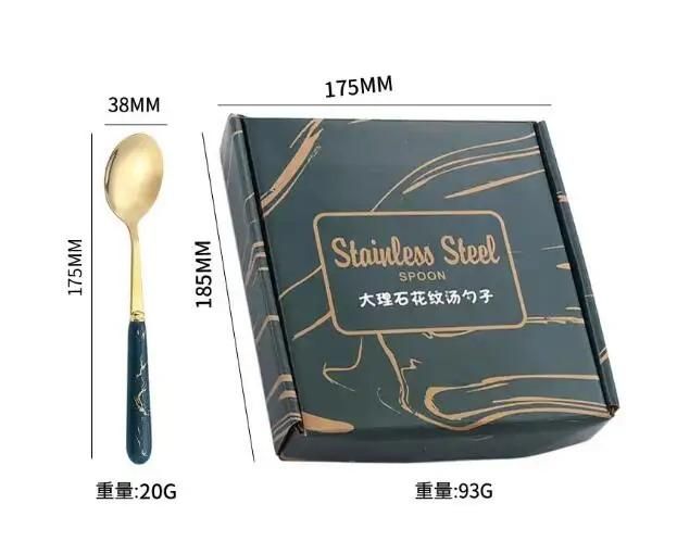 Luxury 6-Piece Golden Spoon Set – Premium Titanium Flatware for Hotels & Dining