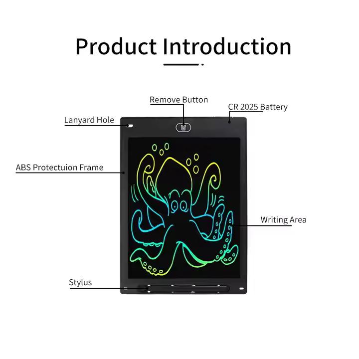 10" Inch Kids LCD Writing Tablet – Digital Drawing & Writing Pad-Random Color Smart LCD Writing Tablet, 10 Inch Graphics Tablet Electronic Writing Drawing Colorful Screen Doodle Board For kids