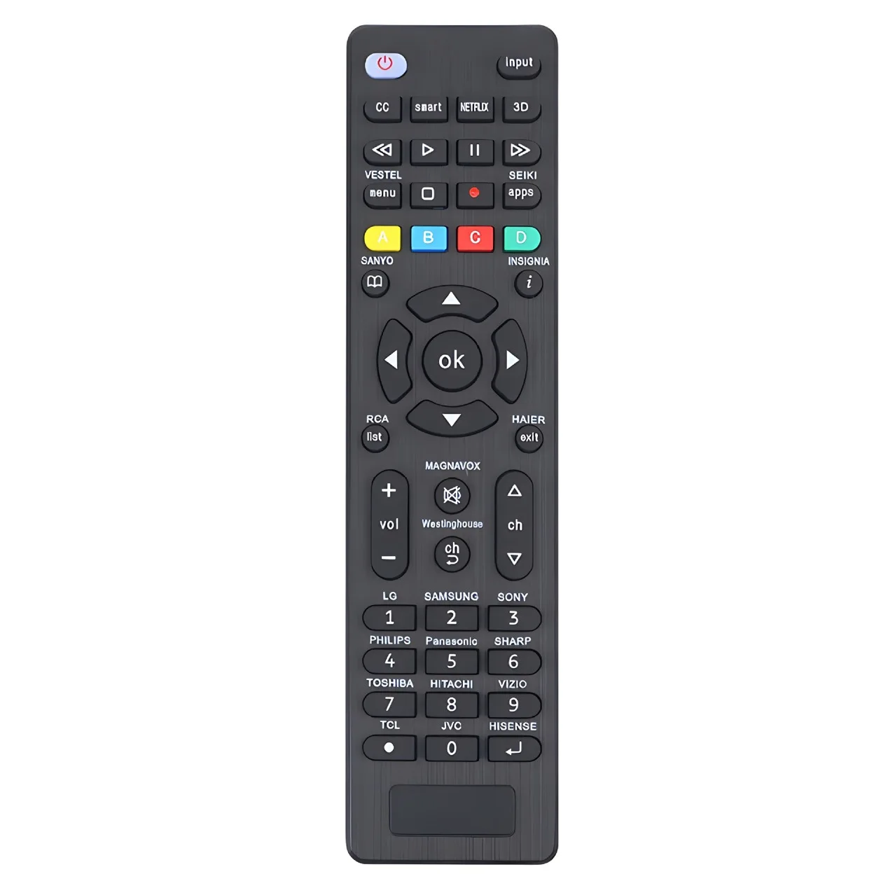 Universal  Led TV Remote Control for LG, Samsung, Sony, Philips, Sharp, VIZIO, TCL, JVC, Hisense & More – Durable Infrared Remote for Led Tvs