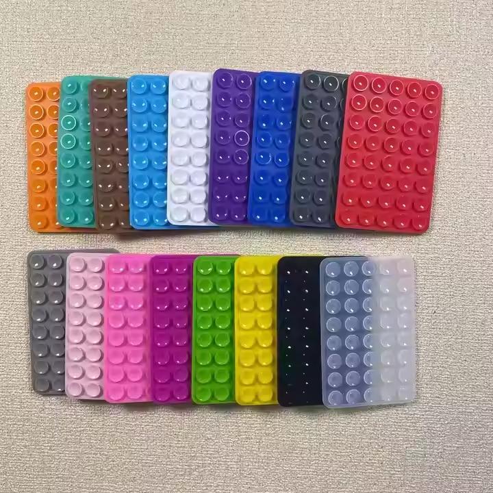 Octobuddy 40-Cup Silicone Suction Phone Holder – Double-Sided, Non-Slip, Waterproof & Flexible