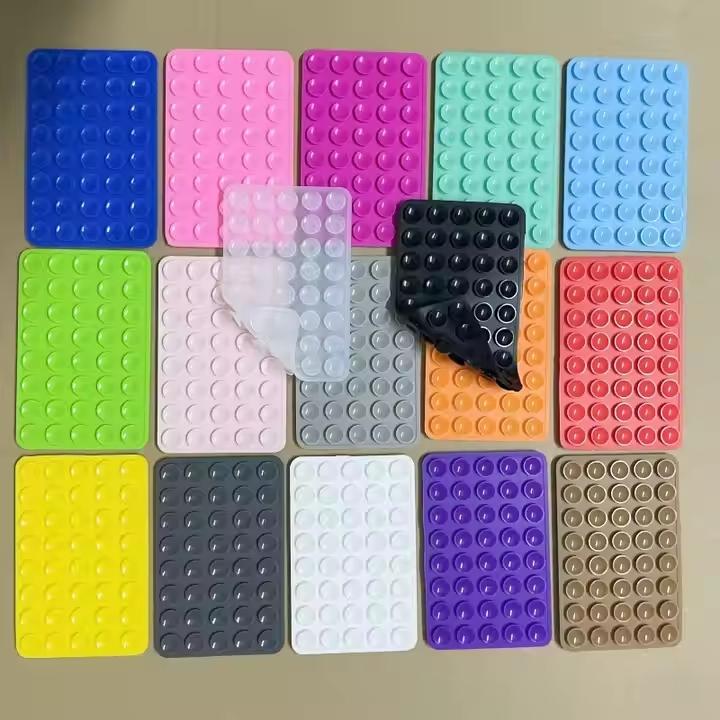 Octobuddy 40-Cup Silicone Suction Phone Holder – Double-Sided, Non-Slip, Waterproof & Flexible