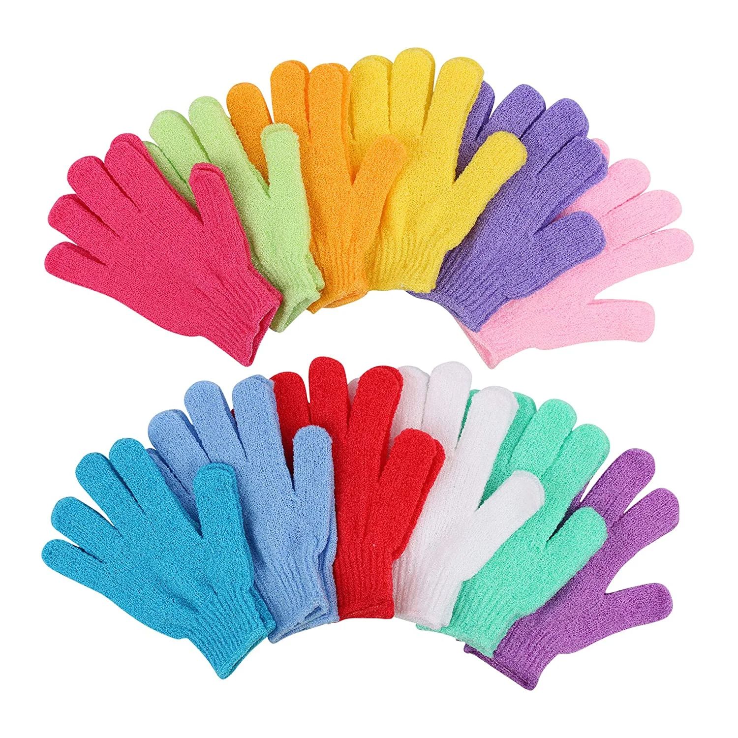 Bathing Gloves Exfoliating Body Shower Scrub Gloves- 1 Pair(2 Pieces)