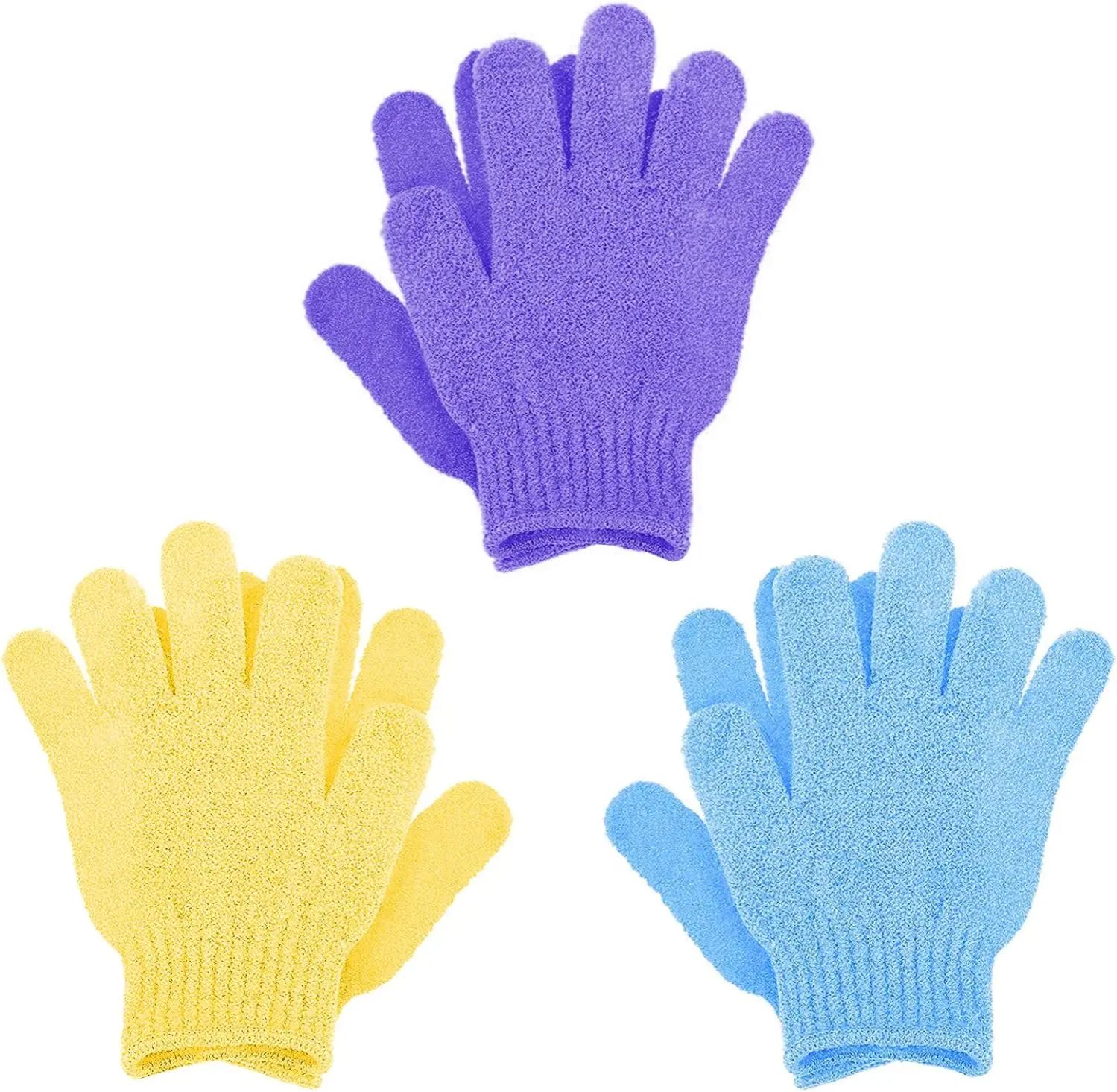 Bathing Gloves Exfoliating Body Shower Scrub Gloves- 1 Pair(2 Pieces)