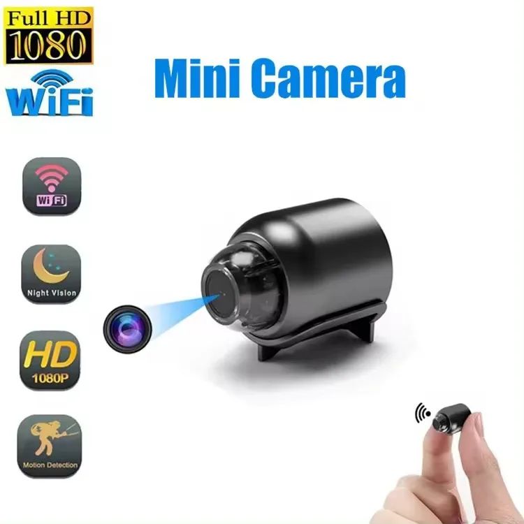 CCTV Camera Night Vision Full HD X5 Portable Indoor Micro Wifi Video Cam Home Remote Mobile Phone Monitor Mini Wireless Surveillance Camera