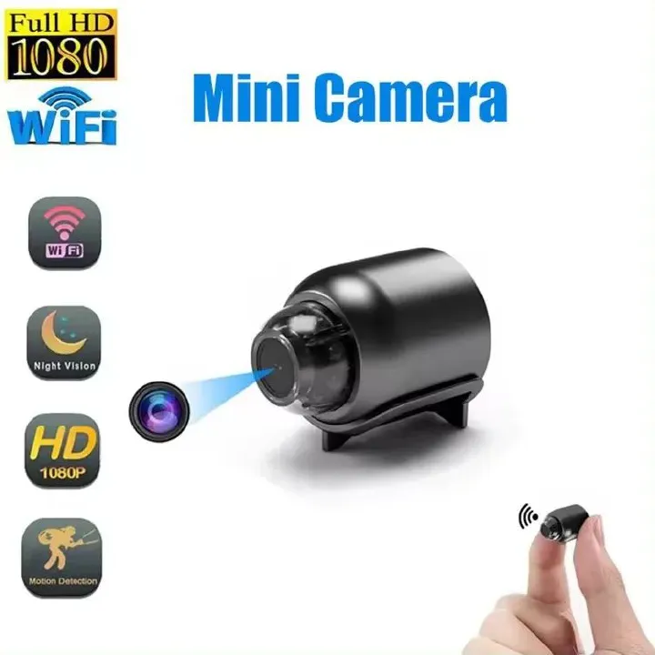 CCTV Camera Night Vision Full HD X5 Portable Indoor Micro Wifi Video Cam Home Remote Mobile Phone Monitor Mini Wireless Surveillance Camera