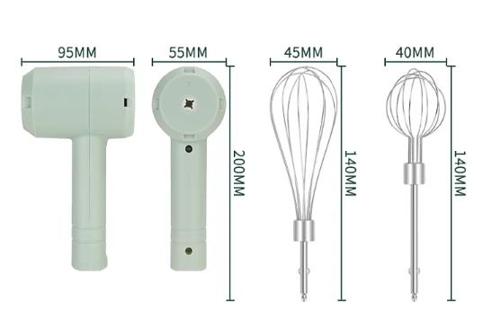 Kitchen Portable Hand Blender /Electric hand held whisk/Egg Beater – Handheld Manual Egg Mixer for Baking & Cooking
