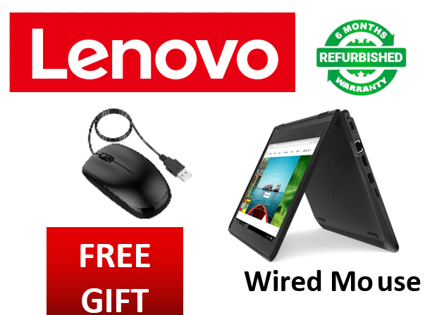 Refurbished Lenovo yoga 11e x360 Intel celeron 4
GB RAM128GB SSD touch screen 11.6inch HD Screen size it come with FREE WIRED MOUSE