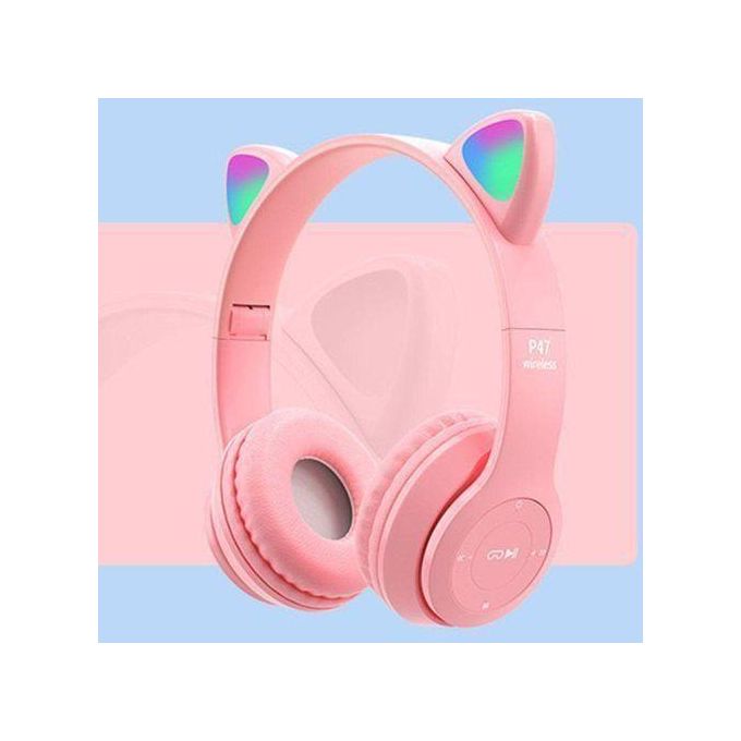 Cat Ears Earphones Headphones Head-mounted 5.0 Headset With Mic Girl Christmas Gift Auricularess Ecouteur