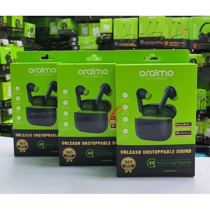 Oraimo FreePods Lite OTW-330 – High-Quality Wireless Earbuds with Deep Bass and Long Battery Life